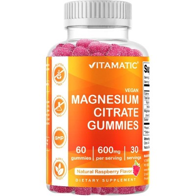 Magnesium Citrate 600mg 60 Vegan Gummies
