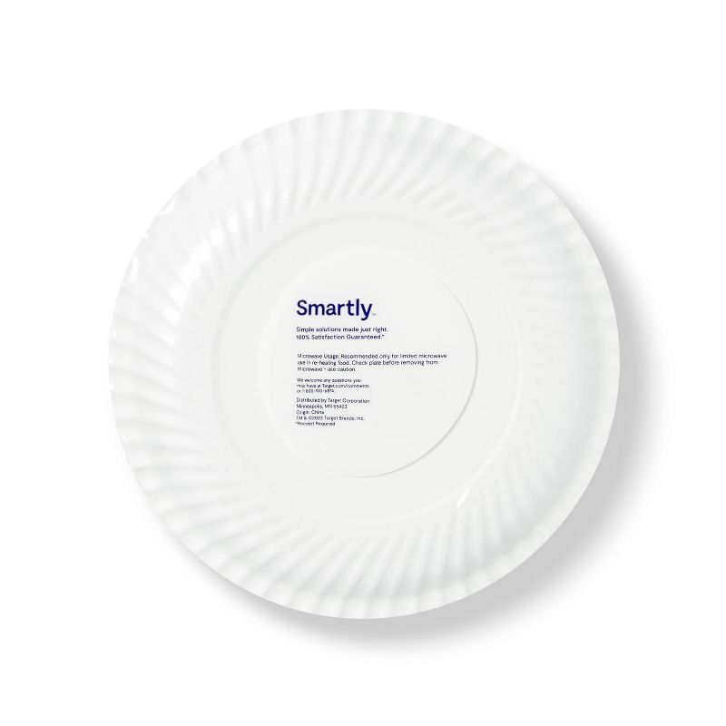 Coated Disposable Paper Plates - 9" - Smartly™, 4 of 6