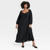 Women's Long Sleeve Crepe Maxi A-Line Dress - A New Day™ - 3 of 3