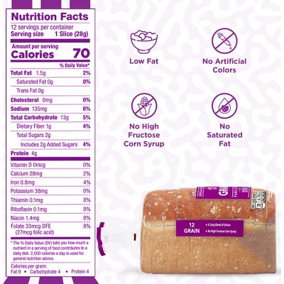 Lewis Bake Shop 12 Grain Bread - 12oz