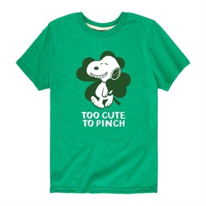 Boys' - Peanuts - St. Patrick's Day with Snoopy Short Sleeve Graphic T-Shirt - 1 of 4