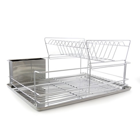 Better Houseware Extra-large Metallic Folding Dish Rack : Target