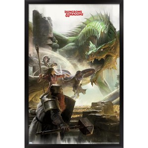 Trends International Dungeons and Dragons - Adventure Framed Wall Poster Prints - 1 of 4