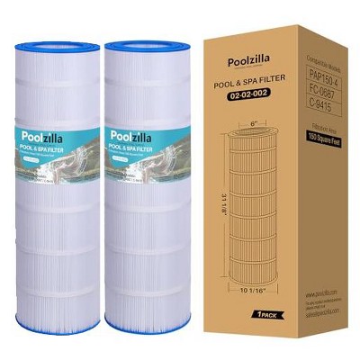 Poolzilla Replacement Pool Filter for CC150, CCRP150, PAP150, C-9415, R173216, 59054300, Filbur FC-0687, 160317, 160355, 160352, Predator 150