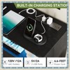 Jojoka Modern 6-Drawer Dresser with LED Lights & Charging Station, Wide Storage Cabinet for Bedroom, Closet, Living Room - 3 of 4