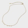 14K Gold Dipped "Girl Mom" Station Necklace - A New Day™ Gold - 3 of 4