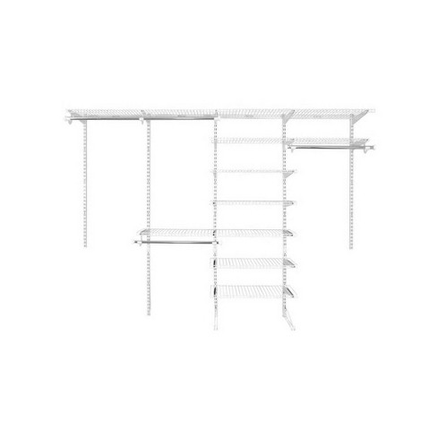 Rubbermaid Fasttrack 6 To 10 Foot Wide, Rubbermaid Homefree Series 4 Ft Adjustable Mount Wire Shelving Kits