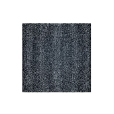 36-Pack 12inch Carpet Interlocking Deck Tiles, Dark Gray, Indoor & Outdoor - Chic Crate