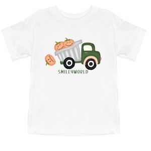 The Juniper Shop SmileyWorld Dump Truck Pumpkins Toddler Short Sleeve Tee - 1 of 4