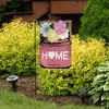 Home Mason Jar Spring Burlap Garden Flag Floral 18" x 12.5" Briarwood Lane - 4 of 4