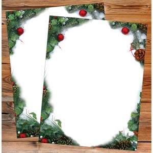 Great Papers Pine and Pearl Christmas Letterhead Multicolor 50/Pack (2021112) - 1 of 4