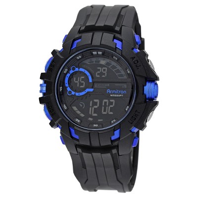 Armitron Sport Men's Chronograph Strap Watch - Black&Blue