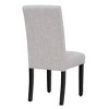 WestinTrends  Upholstered Linen Fabric Dining Chair (Set of 2) - 4 of 4