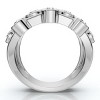 Pompeii3 1 1/2Ct Multirow Bezel Diamond Right Hand Ring 10k Gold Lab Created - 2 of 4