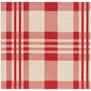 Courtyard CY6201 UV & Stain Resistant Non-Shedding Power Loomed Indoor/Outdoor Rugs - Safavieh - 1 of 4