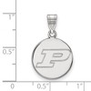 Black Bow Jewelry 14k White Gold Purdue Boilermakers NCAA Medium Pendant - 2 of 3