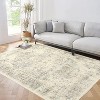 Vintage Low Pile Rug,Washable Area Rugs with Rubber Backing,Vintage Prints,Indoor Super Soft Rugs,Bedroom,Living Room,Kids Room - 2 of 4
