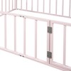 NicBex Twin/Full/Queen Metal Floor Bed,Toddler Floor Bed Frame with Fence and Door,Montessori Floor Bed for Kids,Girls,Boys - 4 of 4