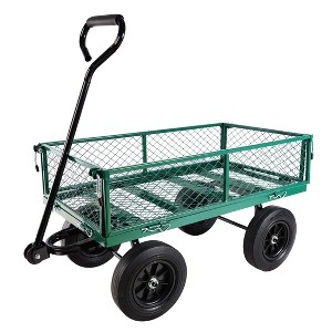 Kumasinova Heavy-Duty Garden Dump Cart with Solid No-Flat Tires,Tools Cart Wagon Cart with Spacious Bed for Yard,Farm,Lawn & Home Use - 1 of 4