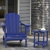 VINGLI Outdoor Patio Side Table, Plastic Waterproof HDPE Adirondack Coffee End Tables, All Weather for Patio, Backyard, Pool, Indoor Use - 2 of 4