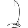 Outsunny Hanging Hammock Chair Stand, Metal Frame Hanging Stand, Black - 4 of 4
