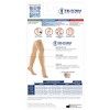 Truform 15-20 mmHg Compression Stockings for Men and Women, Thigh High Length, Dot Top, Open Toe - 4 of 4