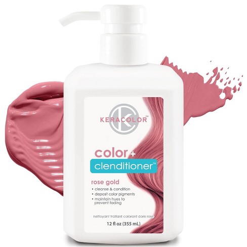 Keracolor Clenditioner Hair Dye (ROSE GOLD) Semi Permanent Hair Color Depositing Conditioner (12 Oz) - image 1 of 4