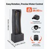VEVOR Outdoor Water Fountain, 38.58 in Height Fountain and Waterfall,1-Tier Floor Standing Rock Base Style Fountains with with Light and Pump, Black - 4 of 4