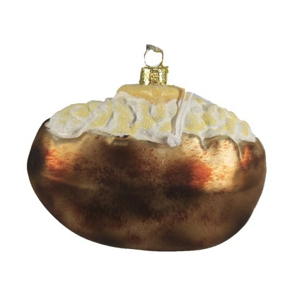 Holiday Ornament 3.0" Baked Potato Food Dinner Vegetable Butter  -  Tree Ornaments