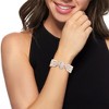 Ross-Simons 4.5-5mm Cultured Pearl and .15 ct. t.w. Diamond Multi-Strand Bracelet in Sterling Silver - 2 of 4
