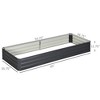 Aghana Digitals Rust-Resistant Galvanized Steel Raised Garden Bed, 95"x36"x12" Gray, Easy Assembly - 3 of 4
