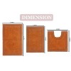 Home Weavers Luxury Collection 100% Cotton Tufted Bathroom Rug Set, Non-Slip Latex Bath Rug Set - 3 of 4