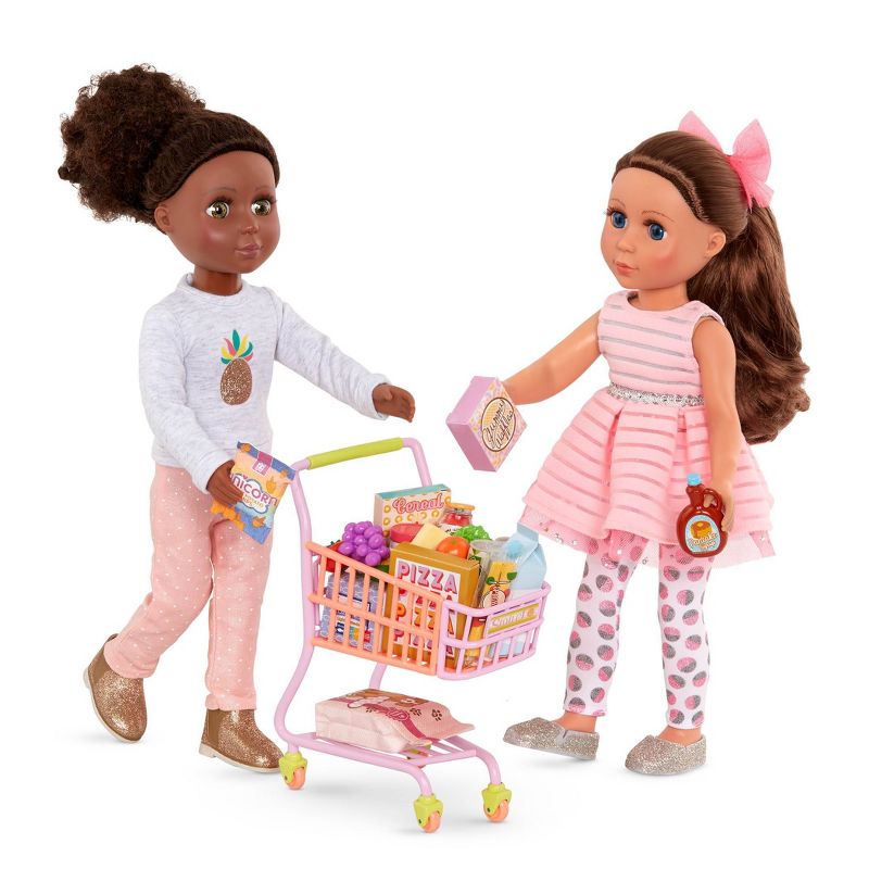 Glitter Girls Shopping Cart &#38; Groceries Accessory Set for 14&#34; Dolls, 3 of 9