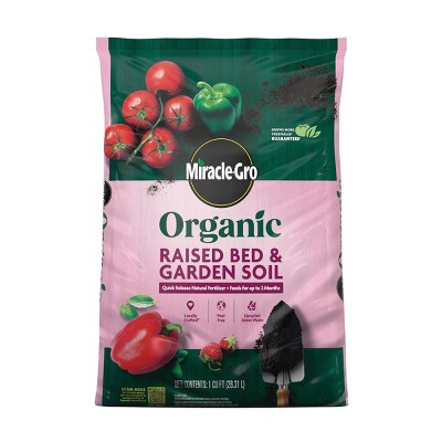 Miracle-Gro Organic Raised Bed and Garden Soil 1 cu. ft.