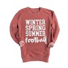 Simply Sage Market Winter Spring Summer Football Garment Dyed Sweatshirt - 3 of 4