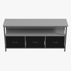GustoWave Dresser TV Stand with 3 Fabric Drawer, Media Console for 55 Inch TV,  TV Console Table with Storage, Entertainment Center with Open Shelf - 1 of 4