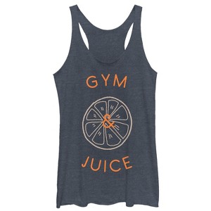 Women's CHIN UP Gym and Juice Racerback Tank Top - 1 of 3