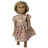 Doll Clothes Superstore Beautiful Rose Dress Fits 18 Inch Girl Dolls Like American Girl Our Generation My Life Dolls - 4 of 4