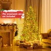 Tangkula 6.5 FT Artificial Cypress Christmas Tree Pre-lit Hinged Xmas Tree with 430 Warm White LED Lights 470 Highly Simulated Branch Tips - 4 of 4