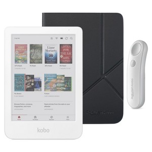 Kobo Clara Colour (White) eReader with SleepCover & White Remote Page Turner Bundle - 1 of 4