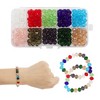 Unique Bargains 8mm Glass Beads for Bracelets for Making Bracelet Making DIY Crafts Assorted Color 300 Pcs - 3 of 4