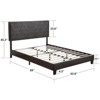 Upholstered Platform Bed Frame ,Wood Slat Support, Easy Assembly - 3 of 4