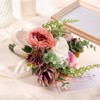 Unique Bargains Wedding Artificial Flower Bridal Artificial Flower Bouquet Multicolor 1 Pc - 4 of 4