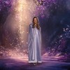 Underwraps Iridescent Lavender Adult Hooded Costume Cape | Standard - 2 of 4