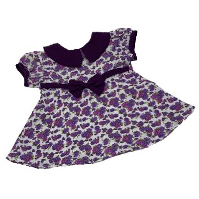 Doll Clothes Superstore Purple Flower Dress Fits 18 Inch Girl Like Our Generation American Girl And 15 Inch Baby Dolls