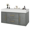 40 Inch Floating Vanity with 2 Doors & Drawers Wall Mounted Storage Cabinet - 4 of 4