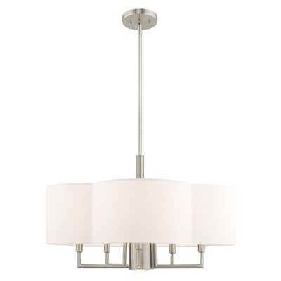 Livex Lighting Chelsea 5 - Light Chandelier in  Brushed Nickel