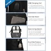 Hynes Eagle 4 in 1 Luggage Set, 22" Trolley Backpack + 20L Daypack + 3-Piece Packing Cube Set + Fanny Pack-Black - 4 of 4