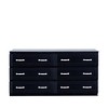Okak Modern Storage Cabinet with 6 Drawers , Wood Chest of Drawers with Metal Handle,  Cabinet for Living Room, Bedroom - 3 of 4