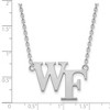 Black Bow Jewelry 14k White Gold Wake Forest Demon Deacons NCAA Necklace 18 Inch - 2 of 4